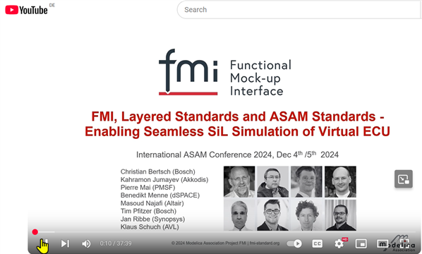 Presentation on Layered Standards at the ASAM Conference