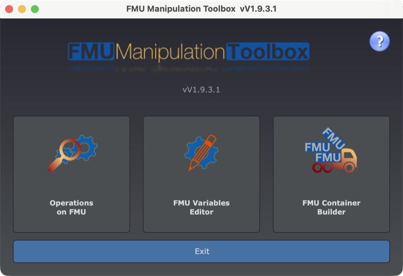 FMU Manipulation Toolbox launcher